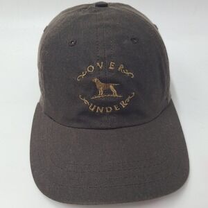 Over Under Hat Strapback Brown Waxed Cotton Lab Dog Hunting Shotgun Shell Men